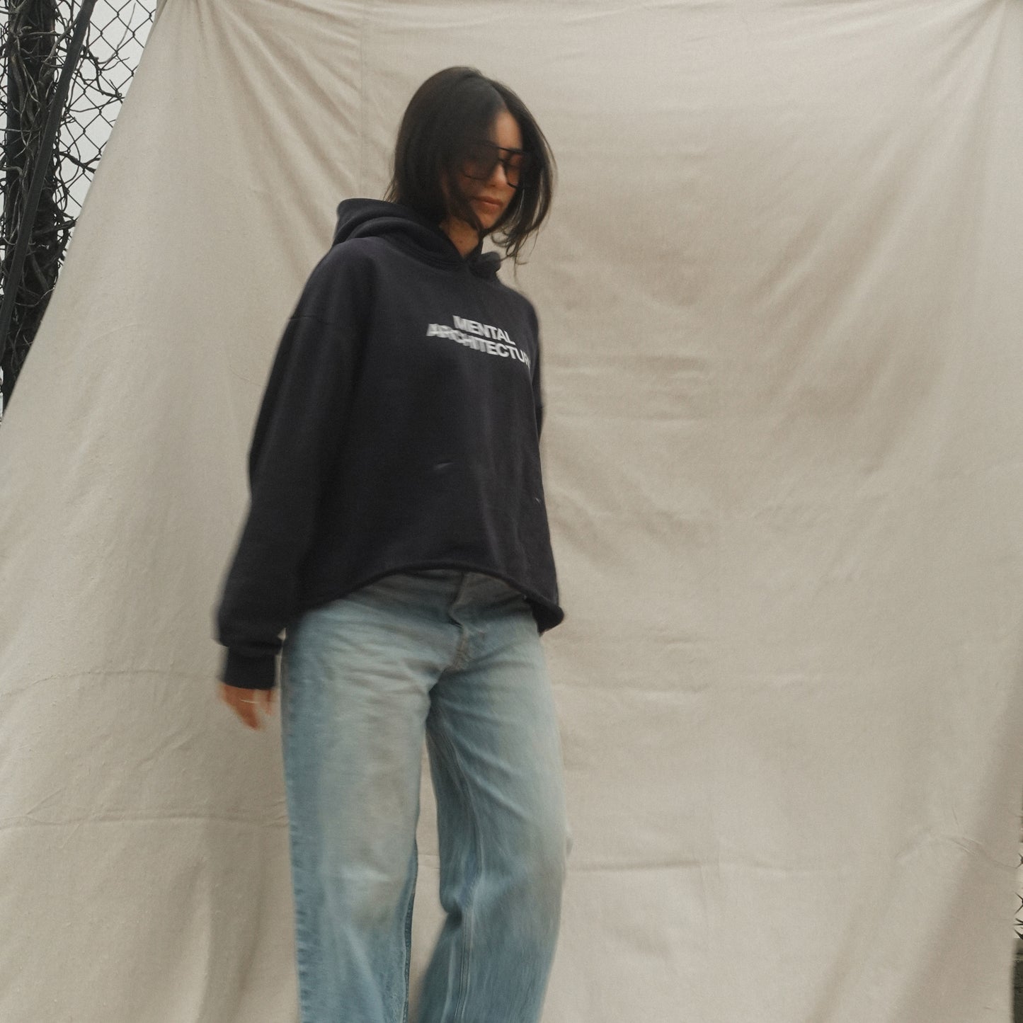 SUNSHINE SWEATSHIRT HAND DISTRESSED